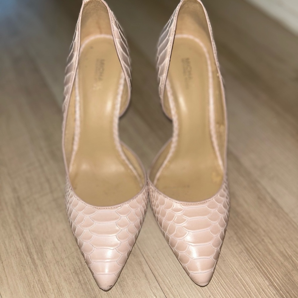 Michael Kors Pink Textured Heels